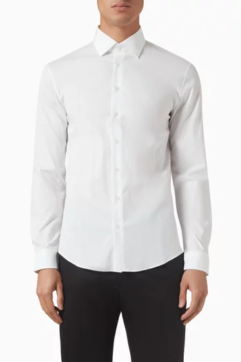 Button-down Shirt in Stretch Poplin