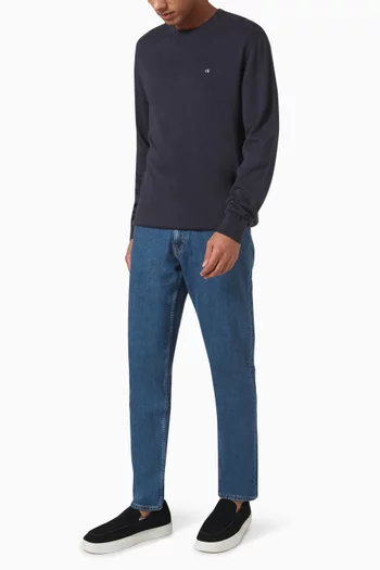 CK Logo Sweater in Cotton-silk Blend