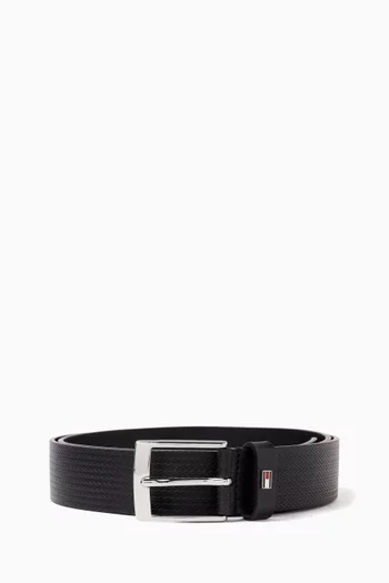 Herringbone Belt in Leather