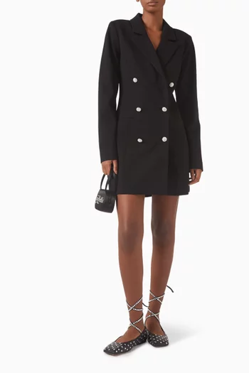 Ponte Embellished Exec Blazer Dress