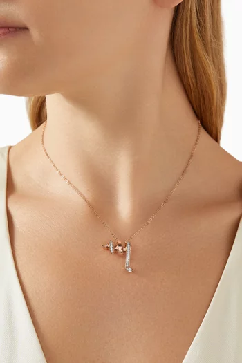 Cotillons Diamond Necklace in 18kt Rose Gold