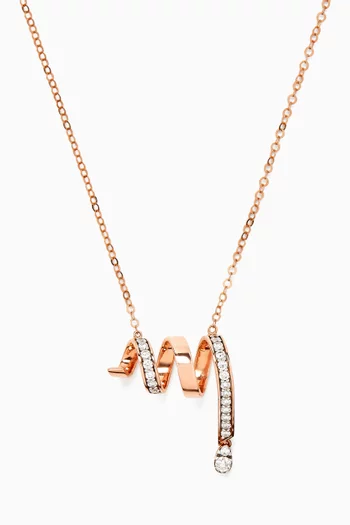 Cotillons Diamond Necklace in 18kt Rose Gold