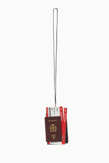 Passport Phone Holder in Calfskin