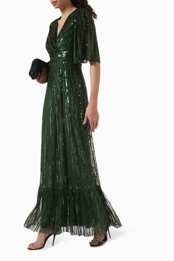 Bead & Sequin-embellished Gown