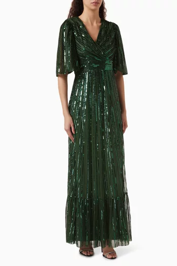 Bead & Sequin-embellished Gown