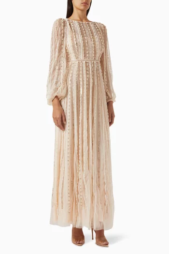 Bead-embellished Gown