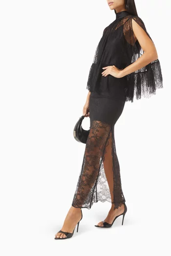 Zenon Cape Top in Lace