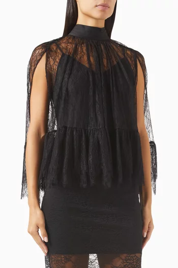 Zenon Cape Top in Lace