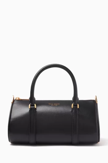 Barrel Crossbody Bag in Leather