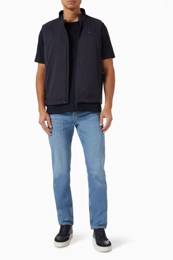 Flag Embroidery T-shirt in Cotton