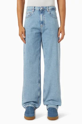 Jaimie Loose Straight-leg Jeans in Cotton-denim