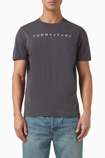 Linear Logo T-shirt in Cotton