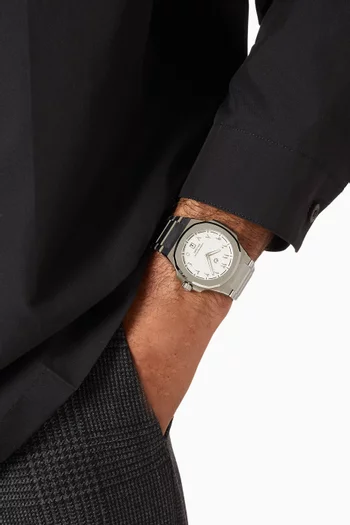 MT Quartz Stainless Steel Watch, 40.5mm