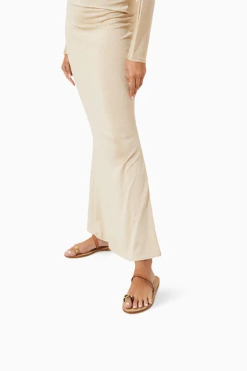 Kibera Flat Sandals in Leather