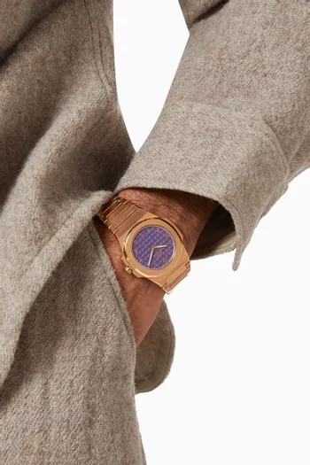 MT Rose-gold Stainless Steel Watch, 38mm