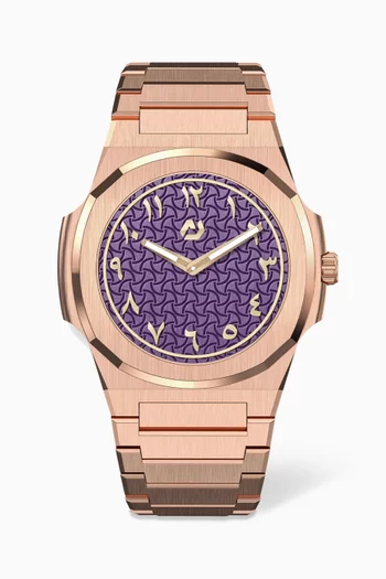 MT Rose-gold Stainless Steel Watch, 38mm
