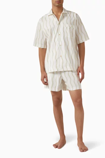 Cassio Pyjama Shirt in Organic Cotton