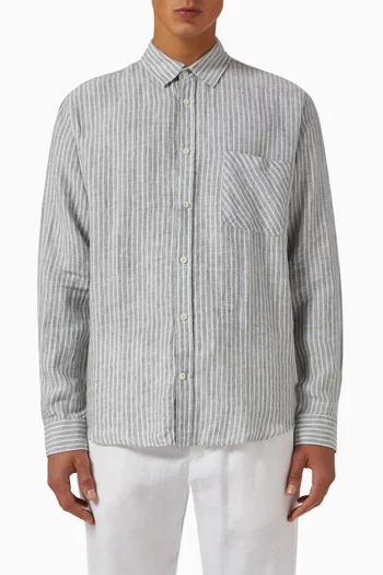 Telles Striped Shirt in Linen
