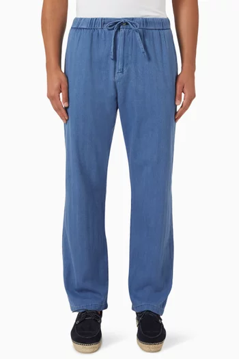 Rocha Herringbone Pants in Denim