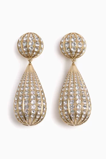 أقراط بويتيكس دي جوتيس بمشبك مرصعة بكريستال سواروفسكي