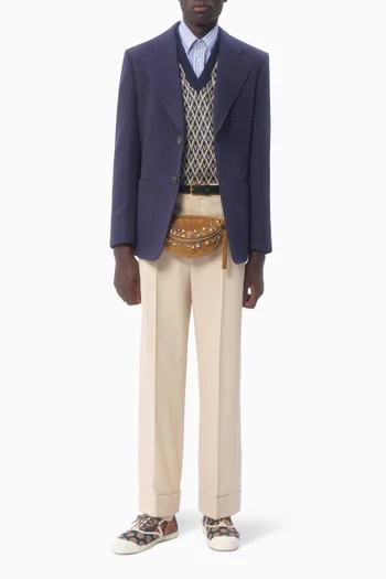 سترة بنقشة توت لا في جاكار صوف بكر