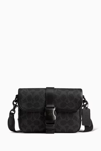 حقيبة كروس ليج 19 بشعار الماركة الشهير قنب