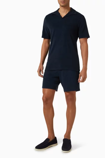 Augusto Jacquard Shorts in Cotton-terry