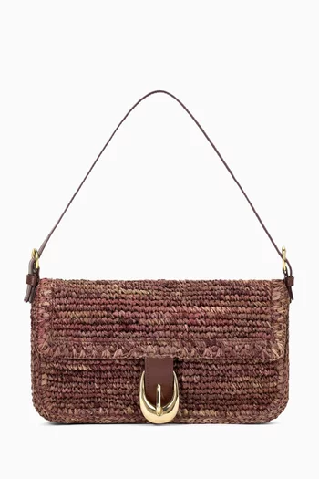Harlow Shoulder Bag in Raffia