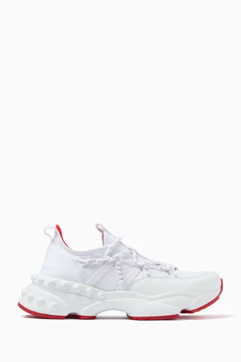 Trailnrun Sneakers in Leather and Mesh