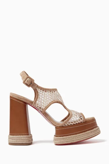 Almeja 130 Espadrille Sandals in Mesh & Leather
