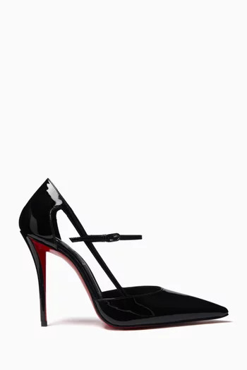 Miss Z Strap 100 Pumps in Patent Leather