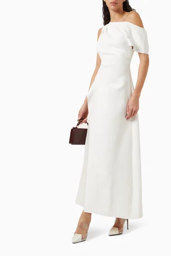 Sudden Midi Dress in Bonded Crepe