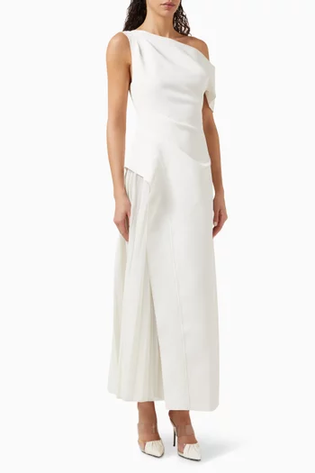 Sudden Midi Dress in Bonded Crepe