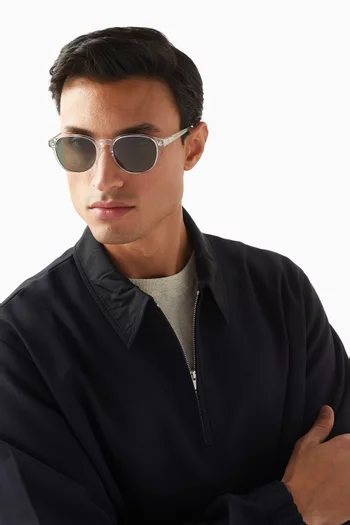 نظارة شمسية ريان بإطار دائري أسيتات