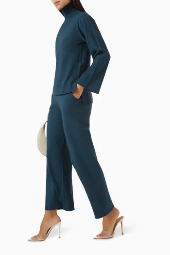 Wide-leg Pants in Knit