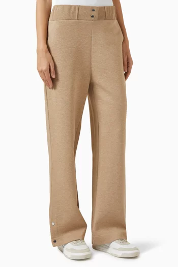 Monogram Track Pants in Cotton Blend