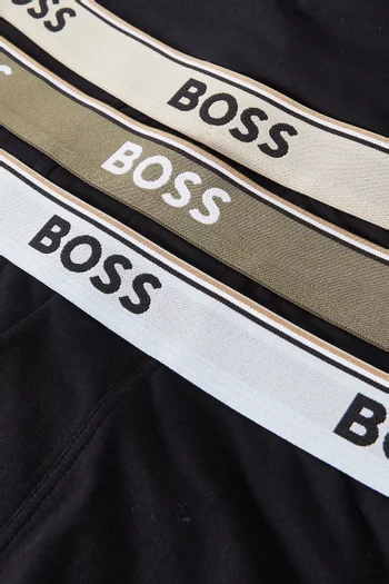 Power Boxer Briefs in Cotton, Set of 3