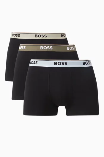 Power Boxer Briefs in Cotton, Set of 3