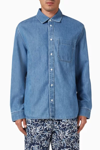 Button-down Shirt in Denim