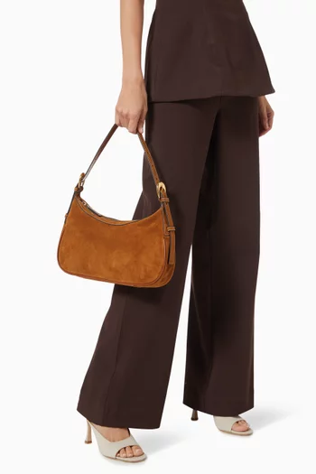 Pine Shoulder Bag in Suede