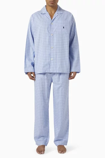 Check Pyjama Set in Cotton