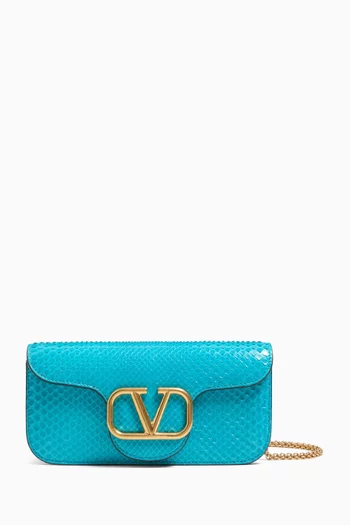 Locò Clutch Bag in Python Leather