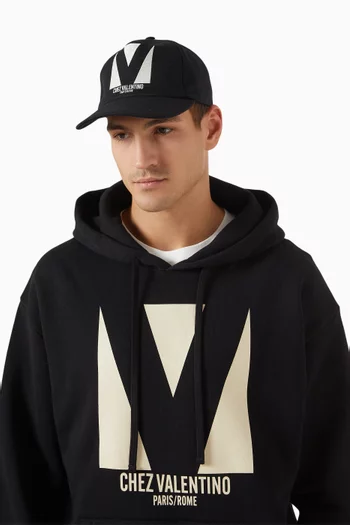 Chez Valentino Baseball Cap in Cotton