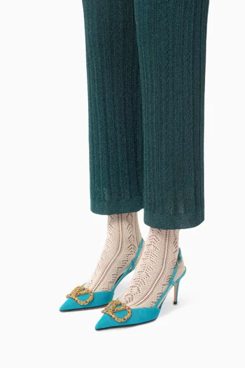 VLOGO Signature 80 Slingback Pumps in Moiré