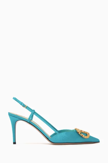 VLOGO Signature 80 Slingback Pumps in Moiré
