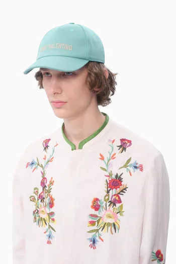Chez Valentino Baseball Cap in Cotton