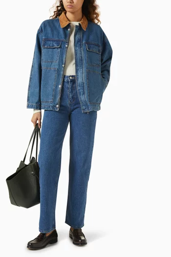 Unisex Vintage Work Jacket in Denim