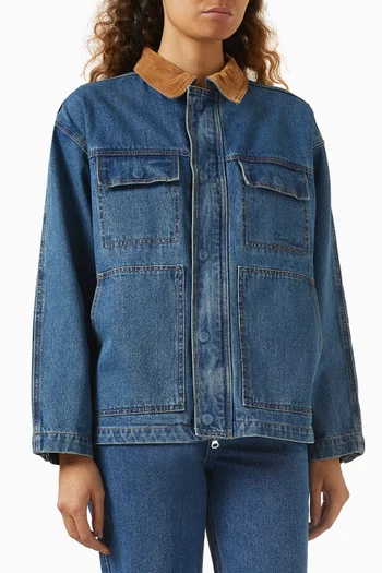 Unisex Vintage Work Jacket in Denim