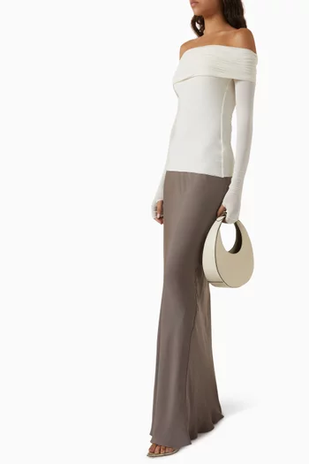 Amara Off-shoulder Blouse in Viscose Blend