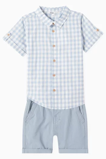 Harry Checkered Shirt in Cotton